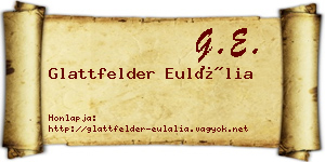 Glattfelder Eulália névjegykártya